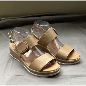 Repo Genuine Leather Sandals Made In Italy Size 41 (10 US) Taupe